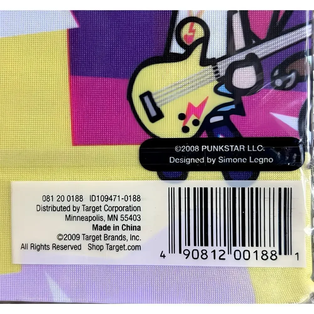Tokidoki Punkstar Maxx School Supplies 2 Jumbo Book Cover Washable Stretchable